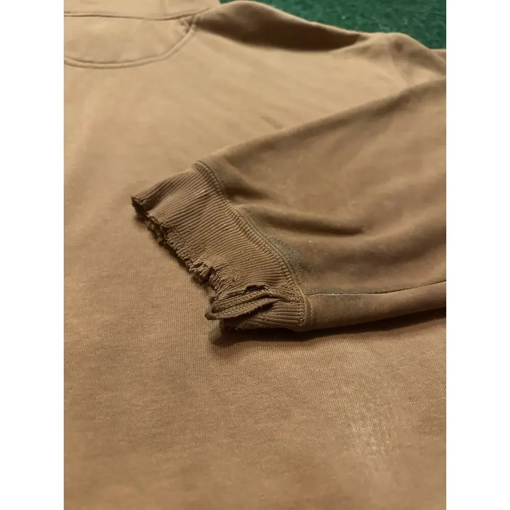 Vintage 90s Light Brown Distressed Carhartt Workwear Hoodie - Picture 14 of 15